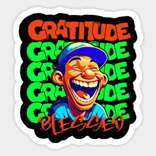 Gratitude blessed Sticker